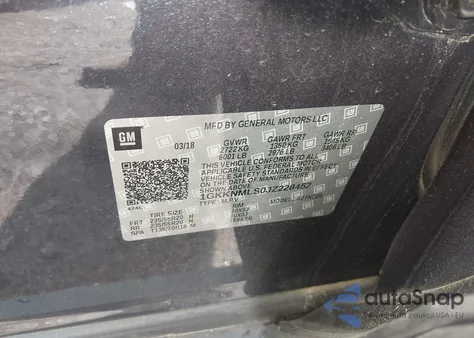 2018 GMC Acadia Slt-1 z USA, uszkodzony, nr VIN 1GKKNMLS0JZ228452